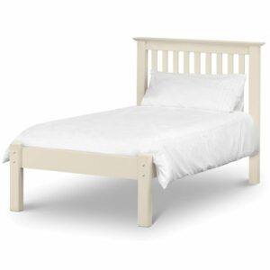 Barcelona Bed Low Foot End - Stone White Finish
