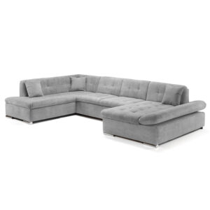 Bergen Left Hand Facing U Shape Corner Grey