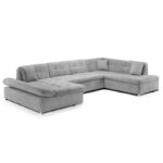 Bergen Right Hand Facing U Shape Corner Grey