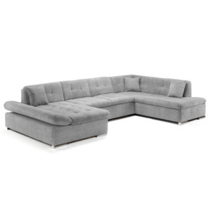 Bergen Right Hand Facing U Shape Corner Grey