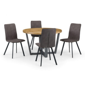 Brooklyn Round & 4 Seater Monroe Dining Set