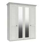 Canterbury 4 Door Wardrobe with 2 Mirrors