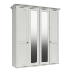 Canterbury 4 Door Wardrobe with 2 Mirrors