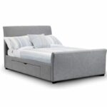 Capri Bed with 2 Underbed Storage Drawers - Light Grey (JB)