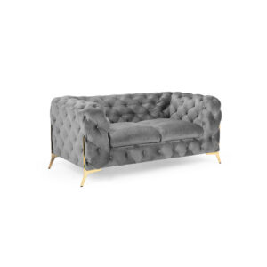 Chelsea Chesterfield 2 Seater Sofa Grey