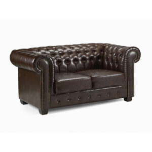 Chesterfield 2 Seater Sofa Antique Brown