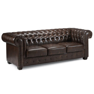Chesterfield 3 Seater Sofa Antique Brown