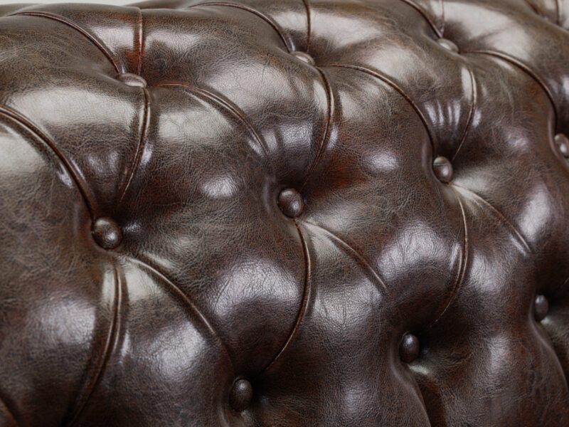 Chesterfield 3 + 2 Set Antique Brown - Image 2
