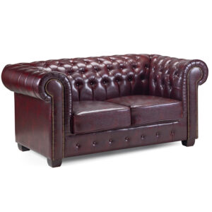 Chesterfield 2 Seater Sofa Oxblood