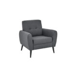 Chic Armchair Charcoal Grey Fabric