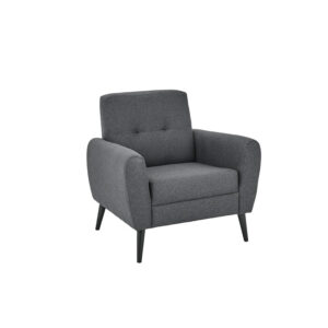 Chic Armchair Charcoal Grey Fabric