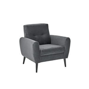 Chic Armchair Grey Matt Velvet