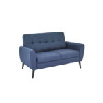 Chic 2 Seater Navy Fabric Sofa