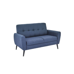 Chic 2 Seater Navy Fabric Sofa