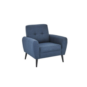 Chic Armchair Navy Fabric Sofa