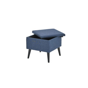 Chic Footstool Navy Fabric Sofa