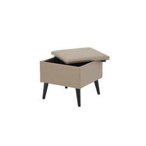 Chic Footstool Taupe PU