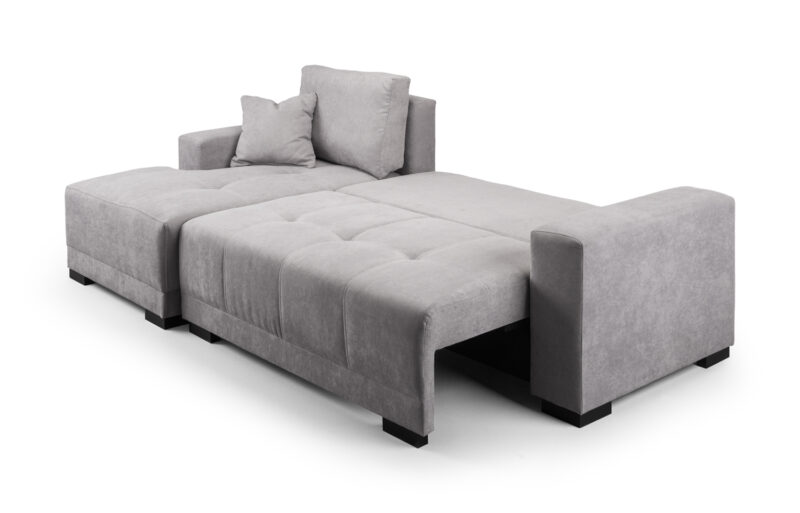 Cimiano Left Hand Facing Corner Sofabed Grey - Image 2