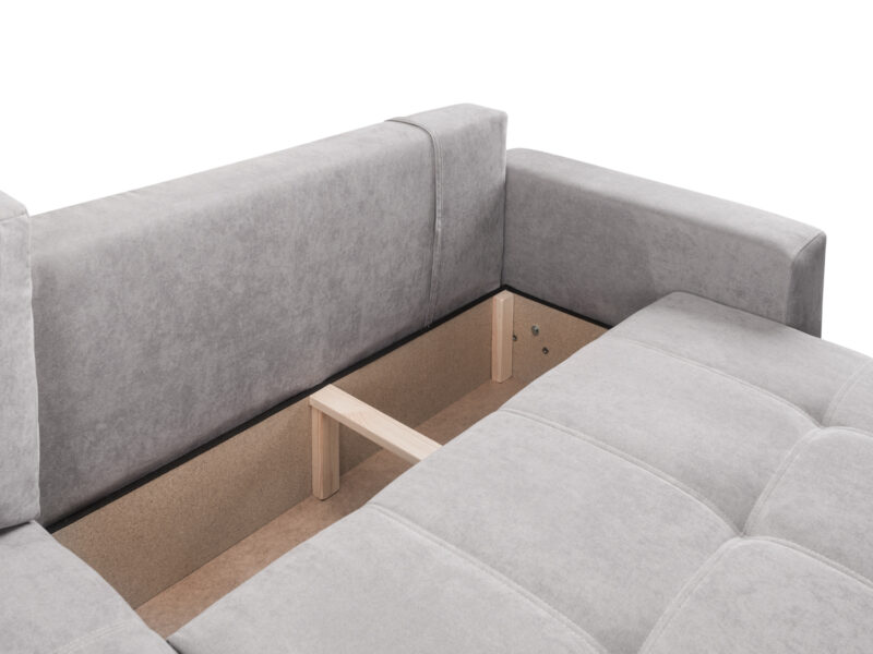 Cimiano Left Hand Facing Corner Sofabed Grey - Image 3