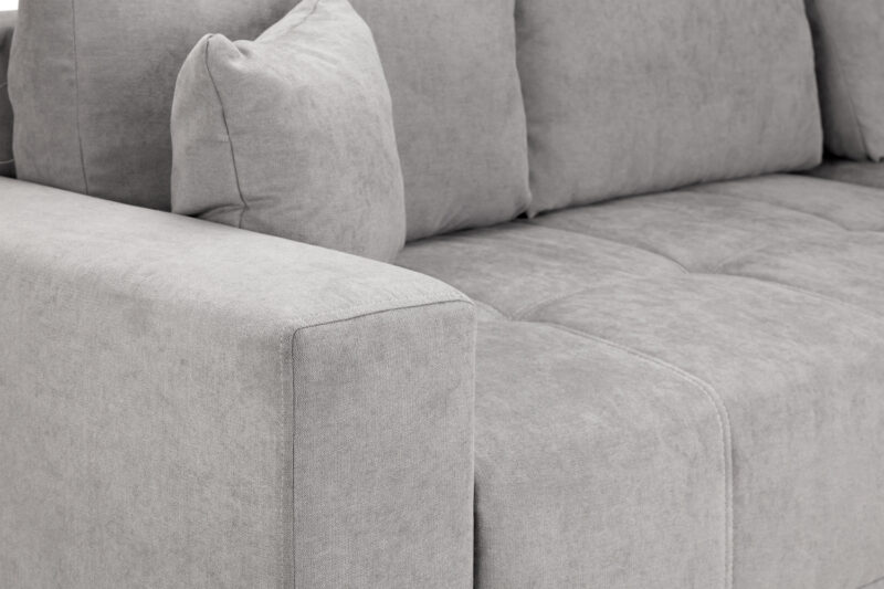 Cimiano Left Hand Facing Corner Sofabed Grey - Image 4