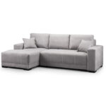 Cimiano Left Hand Facing Corner Sofabed Grey