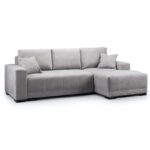Cimiano Right Hand Facing Corner Sofabed Grey