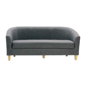 Claridon 3 Seater Sofa Linen Fabric Dark Grey