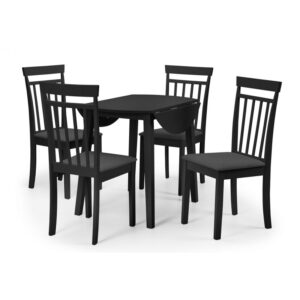 Coast 4 Seater Dining Set - Black