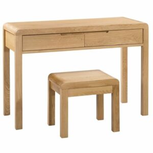 Curve 2 Drawer Dressing Table & Stool (JB)