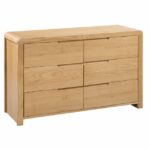 Curve 6 Drawer Wide Chest (JB)