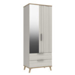 Derwent 2 Door Combi Wardrobe with Mirror