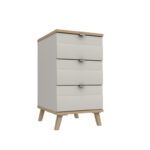 Derwent 3 Drawer Bedside