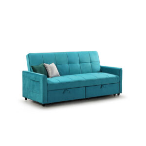 Elegance 3 Seater Sofabed Plush Teal