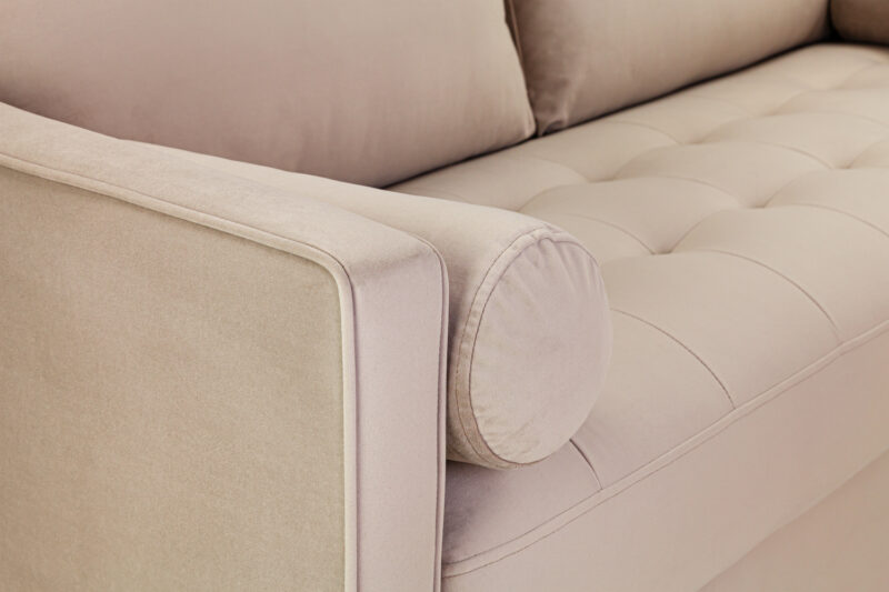 Harper 2 Seater Sofa Plush Beige - Image 4