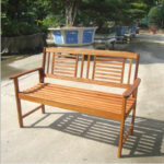 Brundle FSC Acacia 2 Seater Wooden Bench - 130cm