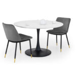 Holland & Delaunay 2 Seater Grey Dining Set