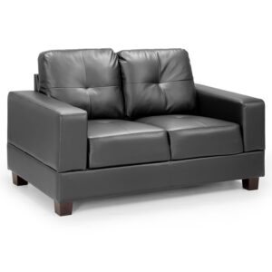 Jerry 2 Seater Sofa Black