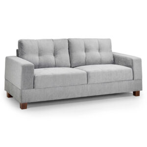 Jerry 3 Seater Sofa Grey Fabric