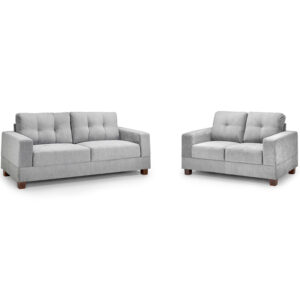 Jerry 3 + 2 Set Grey Fabric