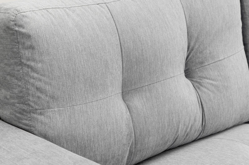 Jerry 2 Seater Sofa Grey Fabric - Image 4
