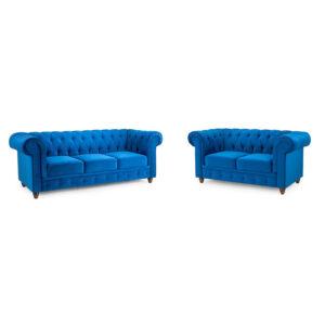 Kensington Plush Blue 3 + 2 Set