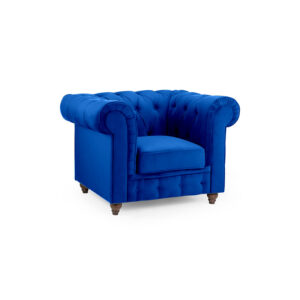Kensington Plush Blue Armchair