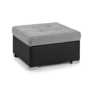 Kris Footstool Black/Grey