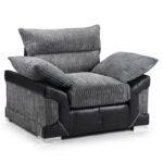 Logan Armchair Black/Grey