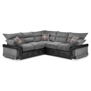 Logan Large Corner Black/Grey