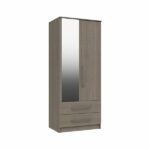 Minnesota <br>2 Door Combi Wardrobe with Mirror
