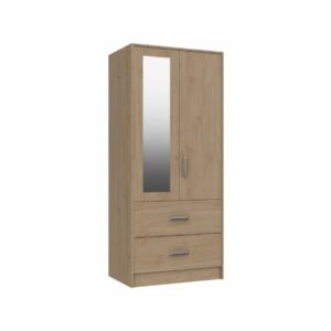 Marlow <br>2 Door Combi Wardrobe with Mirror
