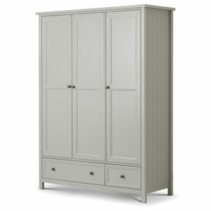 Maine 3 Door Combination Wardrobe - Dove Grey (JB)