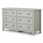 Maine 6 Drawer Wide Chest - Dove Grey (JB)