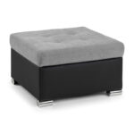Malvi Footstool Black/Grey